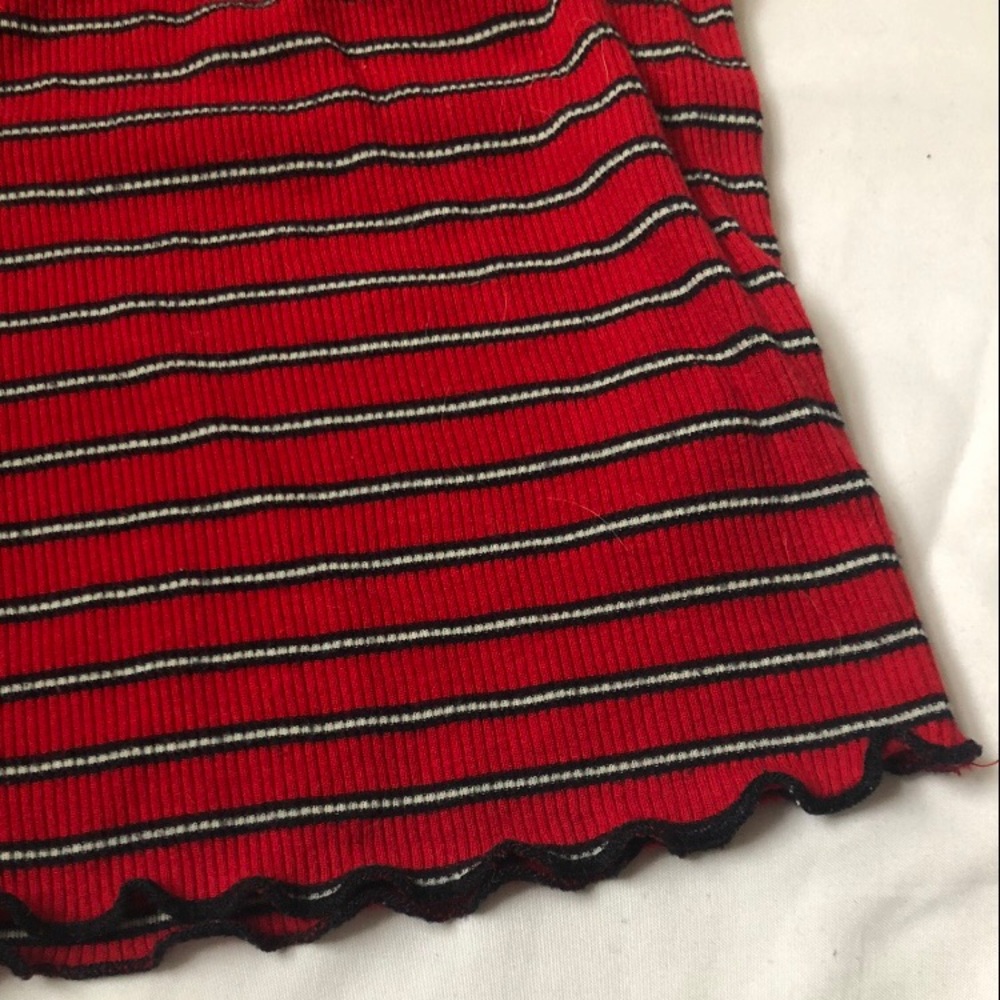 Garage: Red Stripped Top❣️ - Picture 5 of 5